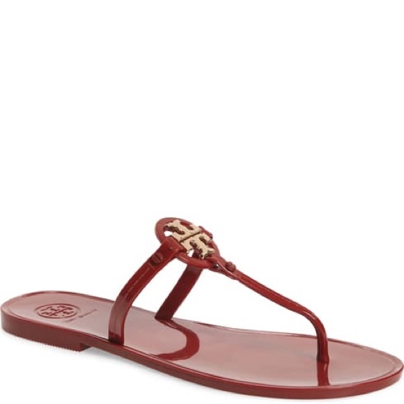 tory burch flat flip flops